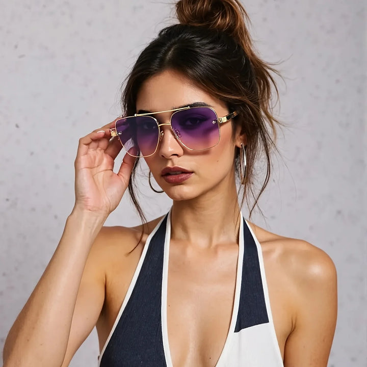 Pink Karma Square Sunglasses