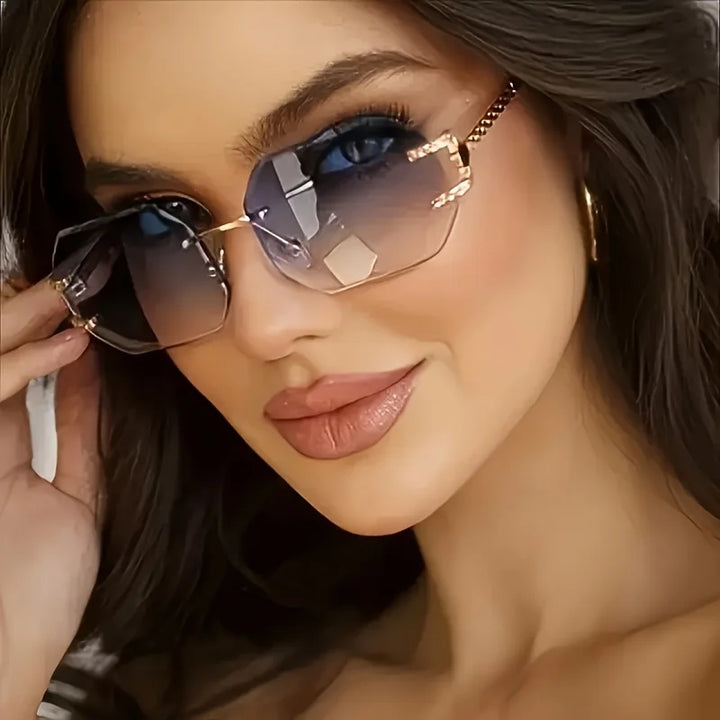 Zadelle Rimless Sunglasses